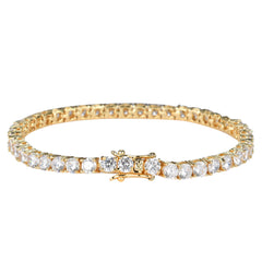 Tennis Chain Copper Zircon Single Row Hip Hop Bracelet