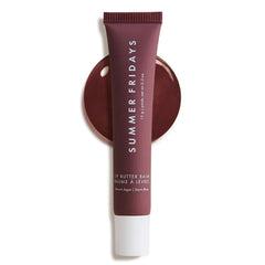 Summer Fridays Lip Butter Balm - Moisturizing Lip Gloss for Instant Shine + Sheer Color - With Nourishing Shea Butter - Everyday Makeup + Skin Care Summer Essentials - Vegan - Pink Sugar (.5 Oz)
