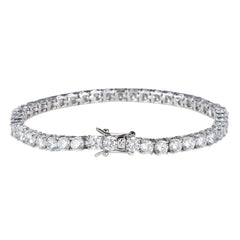 Tennis Chain Copper Zircon Single Row Hip Hop Bracelet