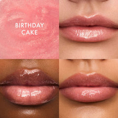 Summer Fridays Lip Butter Balm - Moisturizing Lip Gloss for Instant Shine + Sheer Color - With Nourishing Shea Butter - Everyday Makeup + Skin Care Summer Essentials - Vegan - Pink Sugar (.5 Oz)