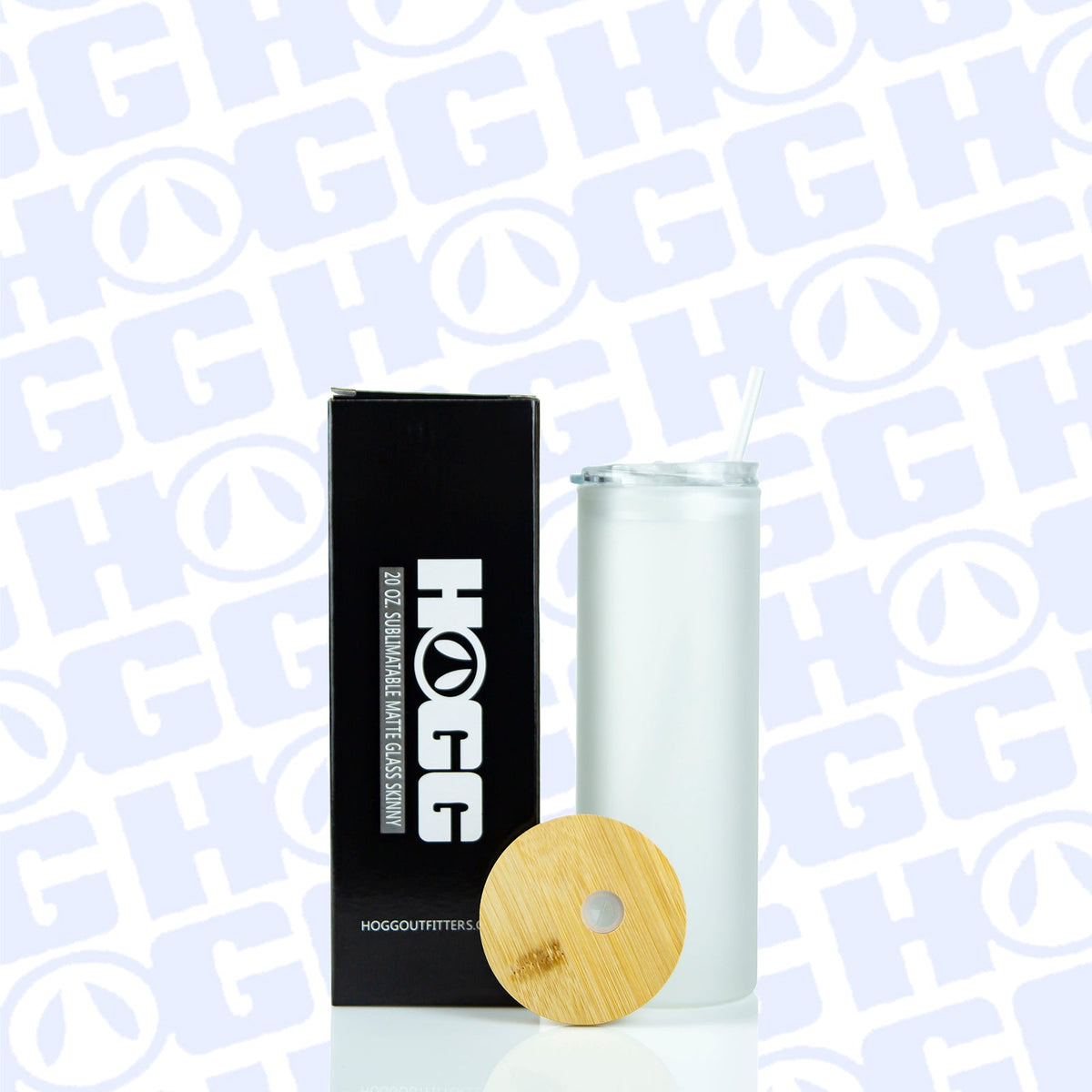 20oz SUBLIMATABLE MATTE GLASS SKINNY DUO TUMBLER
