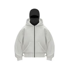 Men's Hooded Zip-Up Baseball Jacket